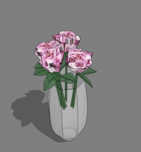 插花-玫瑰玻璃花瓶.jpg